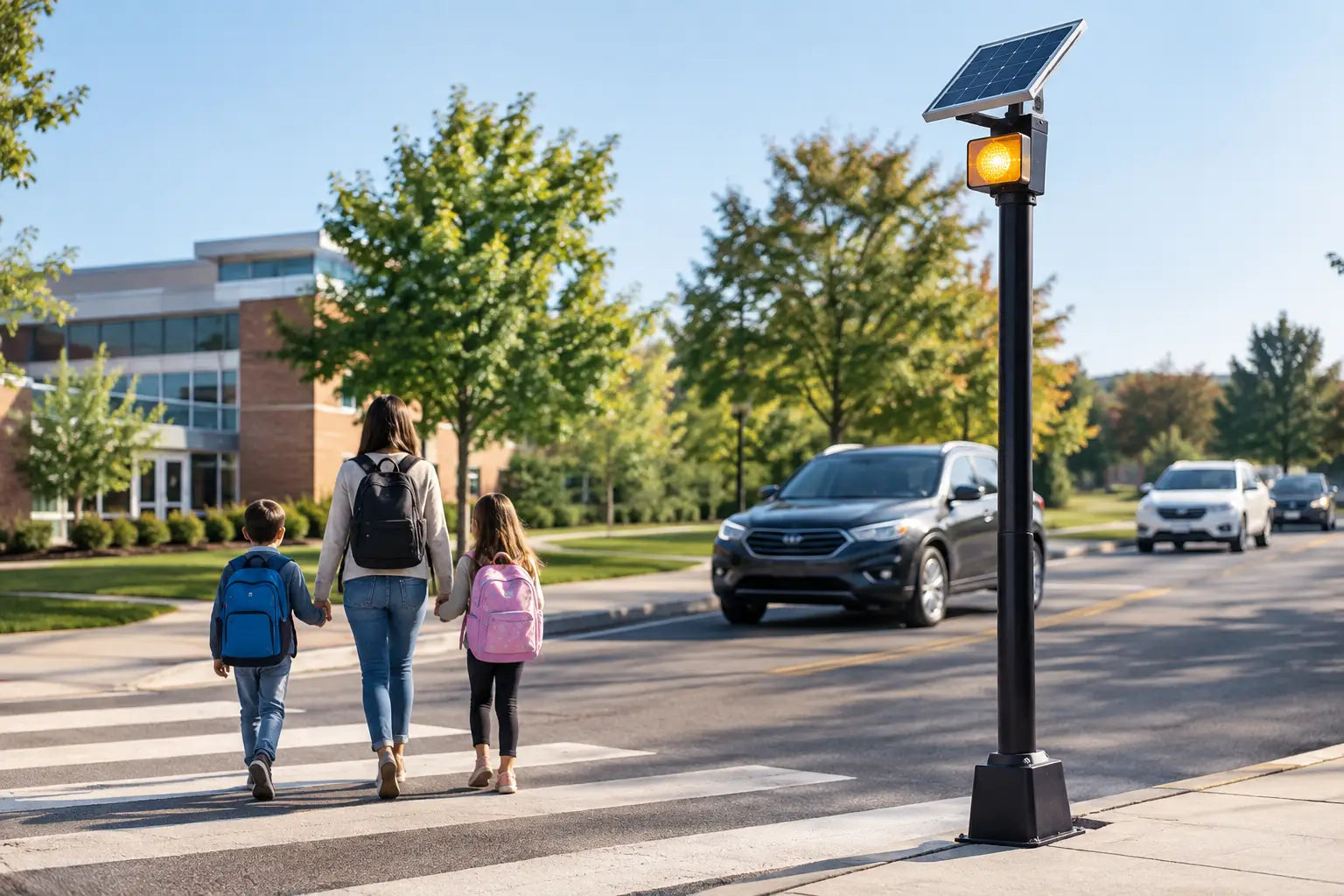 Solar Beacons for Safer Roads and Crossings