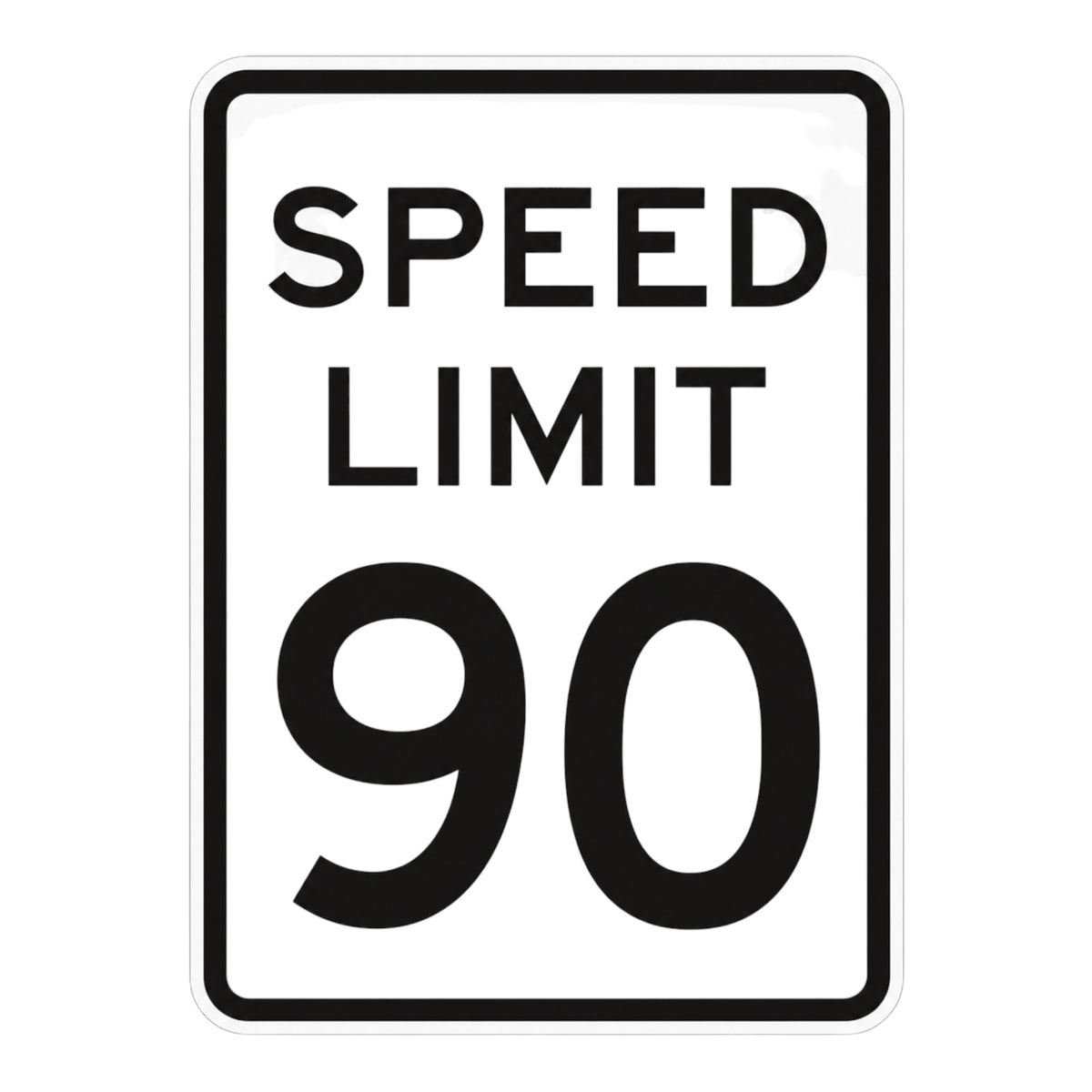 Speed Limit 75 MPH 18 x 24 3M High Intensity reflective aluminium sign