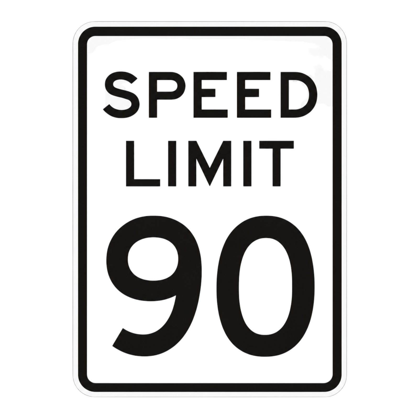 Speed Limit 75 MPH 18 x 24 3M High Intensity reflective aluminium sign