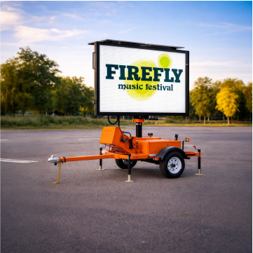 Winstar WRS-400C Full-Size Color Matrix Portable Changeable Message Sign