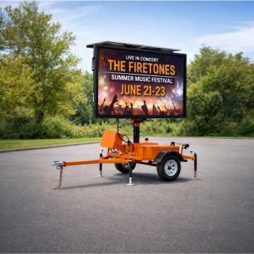 Winstar WRS-400C Full-Size Color Matrix Portable Changeable Message Sign