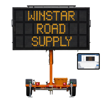 Winstar WRS-400L Full-Size 3-Line Portable Changeable Message Sign
