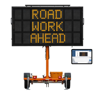 Winstar WRS-400L Full-Size 3-Line Portable Changeable Message Sign