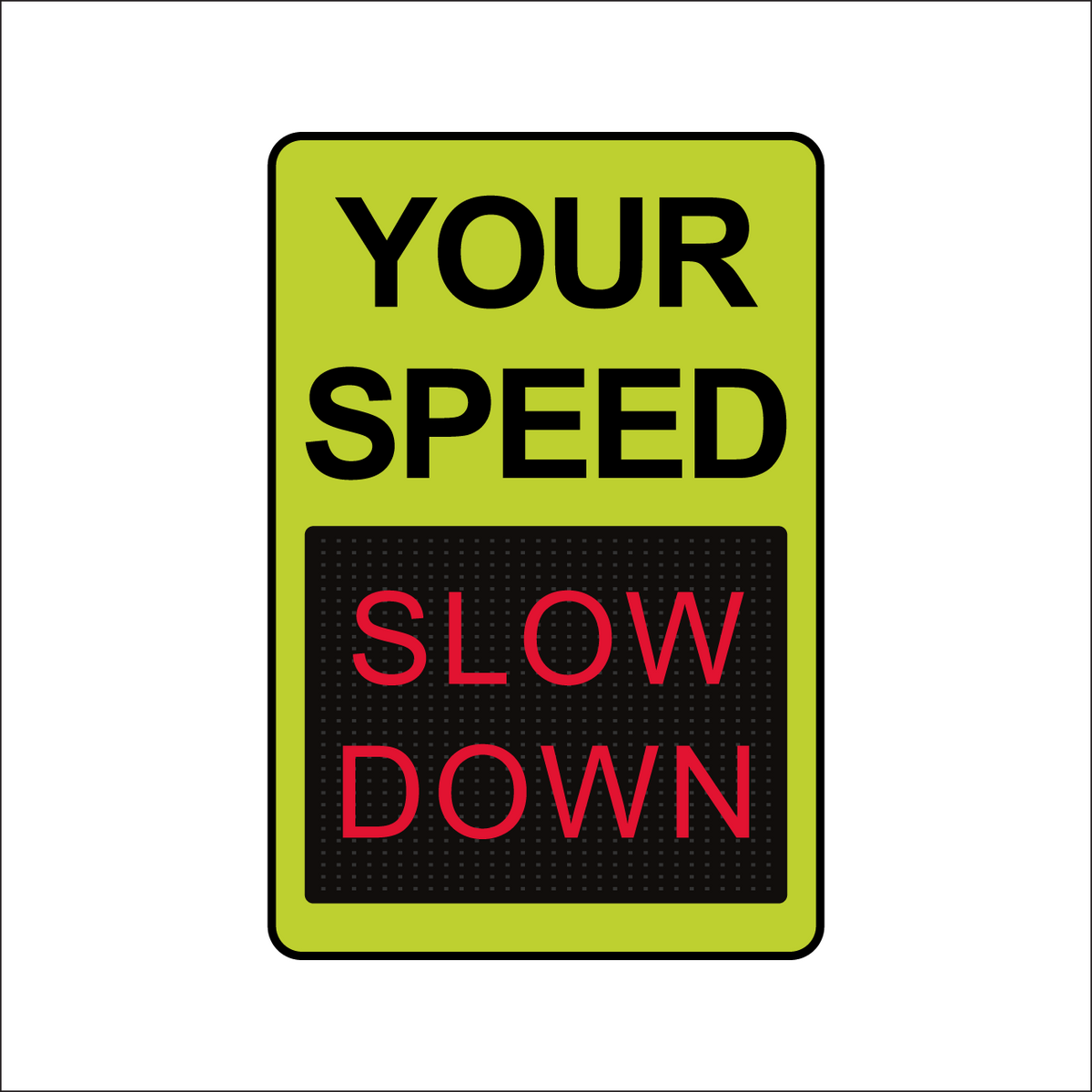 Winstar 15A-M Digital Radar Speed Sign 28&quot; x 33&quot; (26.5&quot; Matrix LED Display)