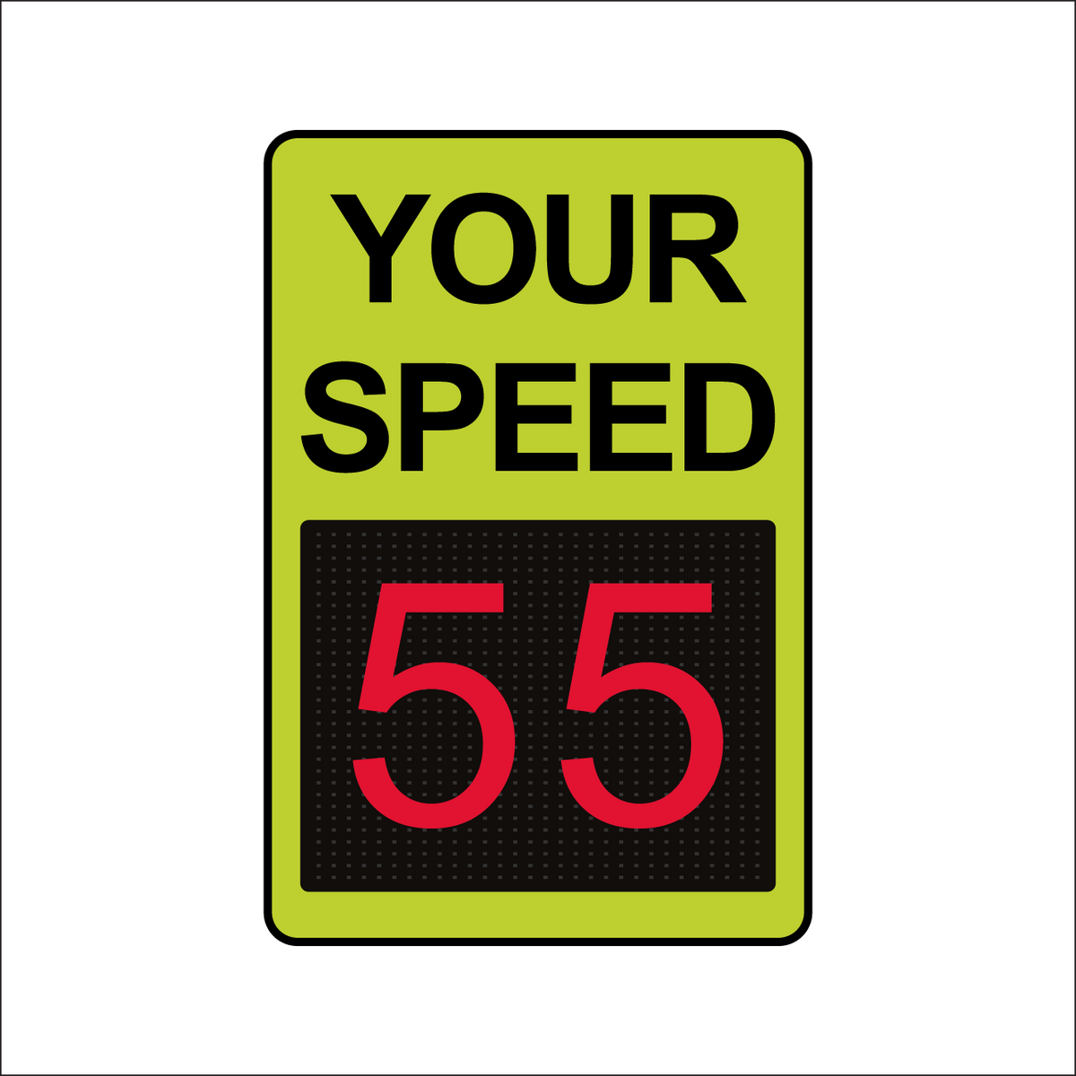 Winstar 15M Digital Radar Speed Sign 24&quot; x 36&quot; (26.5&quot; Matrix LED Display)