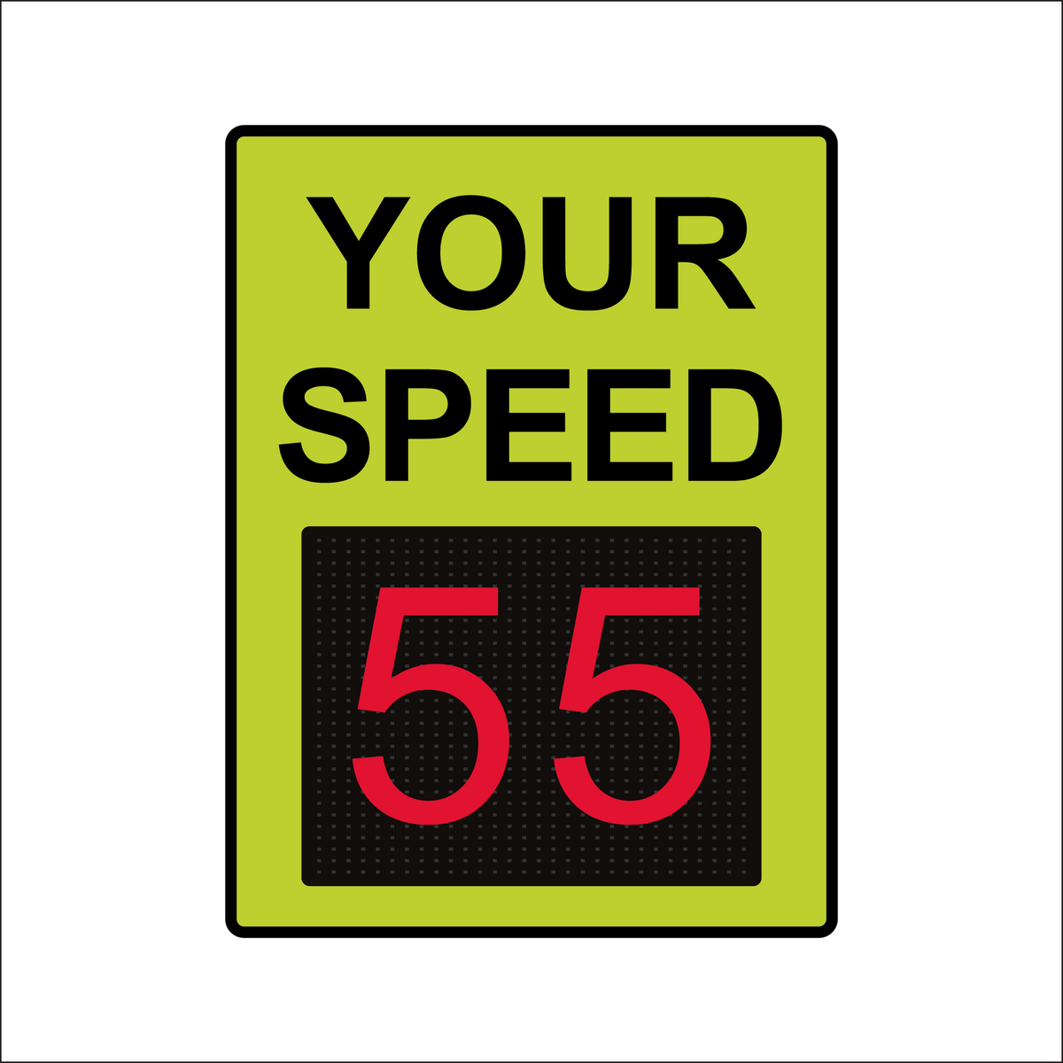 Winstar 18M Digital Radar Speed Sign 36&quot; x 48&quot; (34.5&quot; Matrix LED Display)