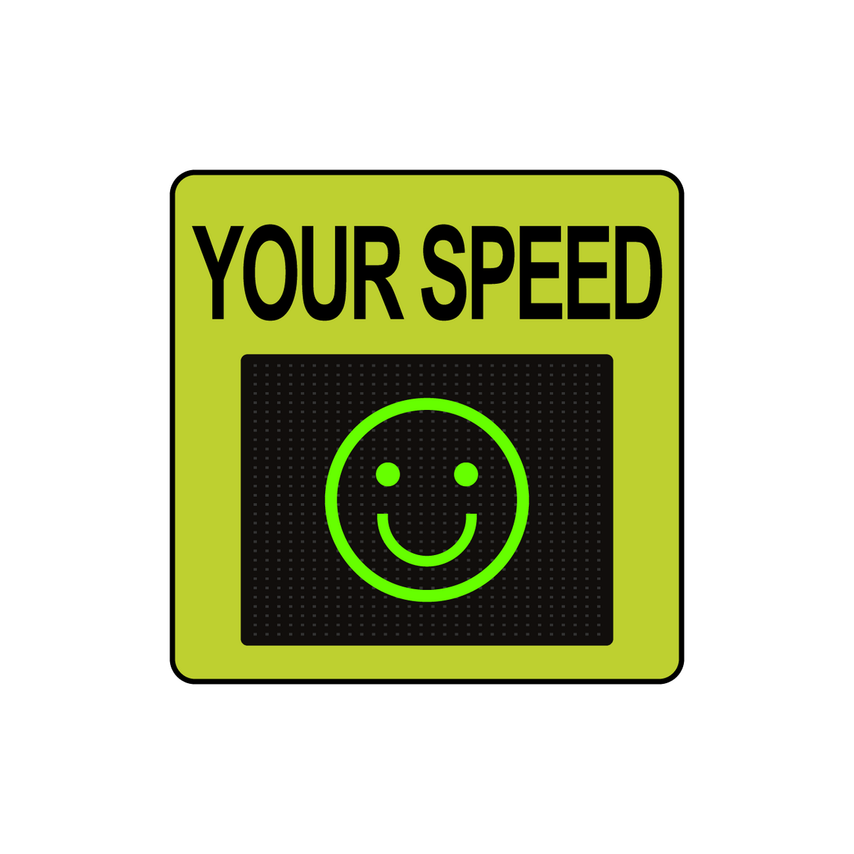 Winstar 11M Digital Radar Speed Sign 23&quot; x 23&quot; (20&quot; Matrix LED Display)