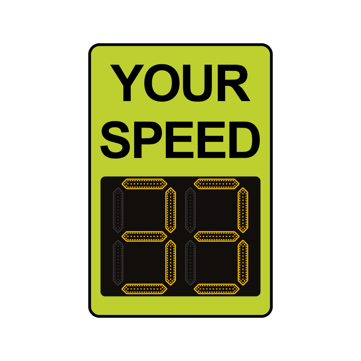 Winstar 15 Digital Radar Speed Sign 24&quot; x 36&quot; (26.5&quot; LED Display)