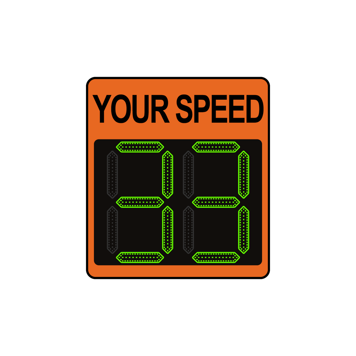 Winstar 11A Digital Radar Speed Sign 21&quot; x 23&quot; (20&quot; LED Display)