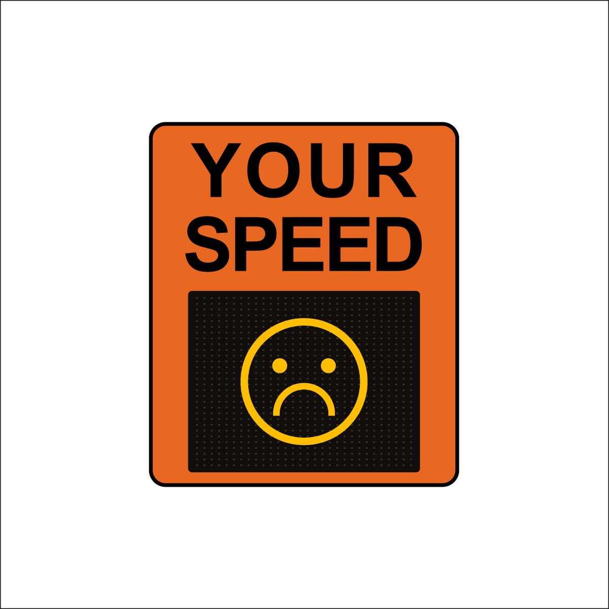 Winstar 15A-M Digital Radar Speed Sign 28&quot; x 33&quot; (26.5&quot; Matrix LED Display)