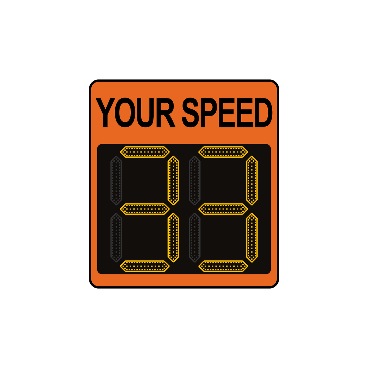 Winstar 11A Digital Radar Speed Sign 21&quot; x 23&quot; (20&quot; LED Display)