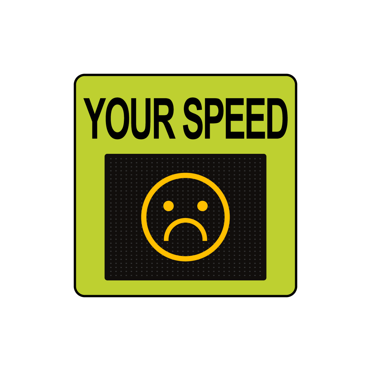 Winstar 11M Digital Radar Speed Sign 23&quot; x 23&quot; (20&quot; Matrix LED Display)
