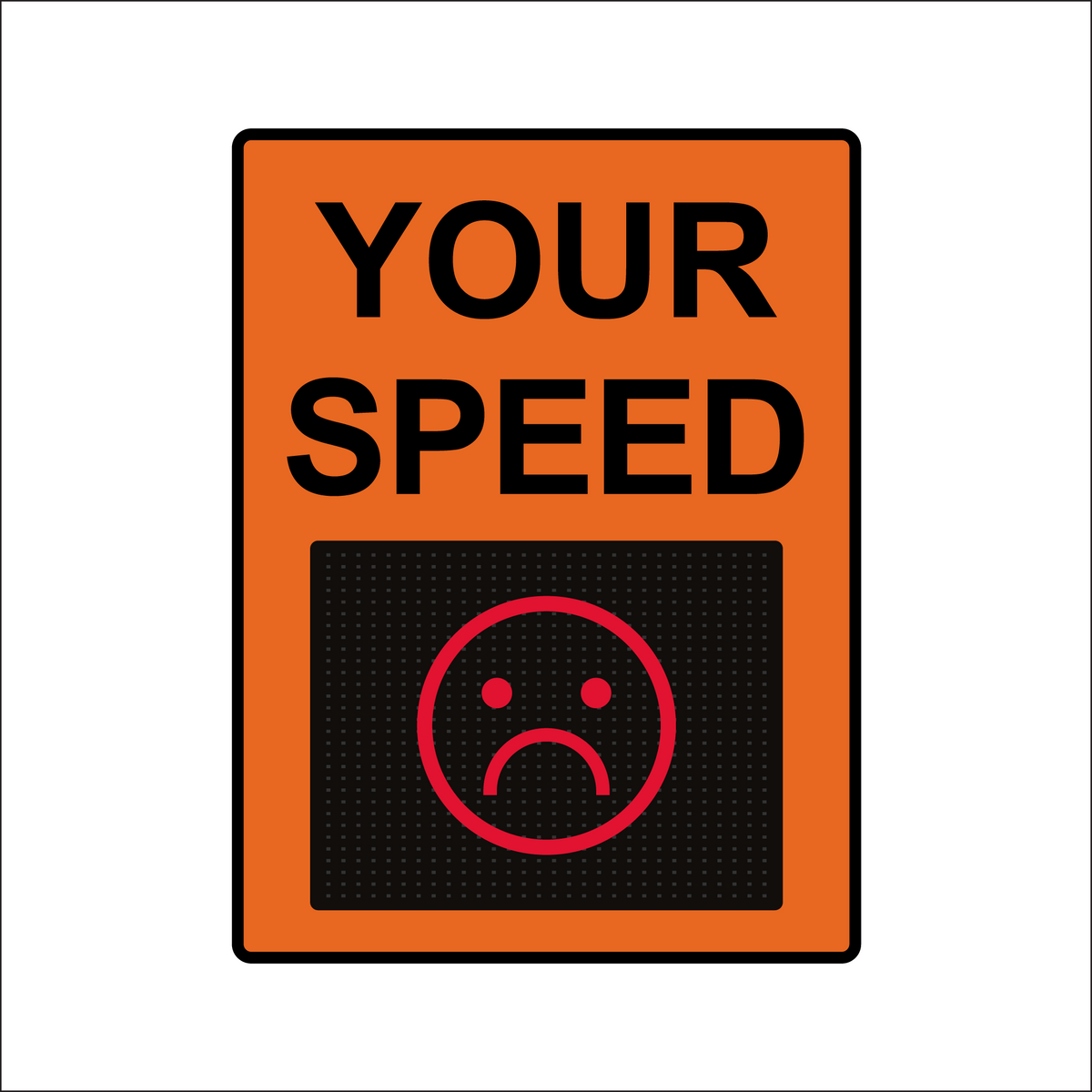 Winstar 18M Digital Radar Speed Sign 36&quot; x 48&quot; (34.5&quot; Matrix LED Display)