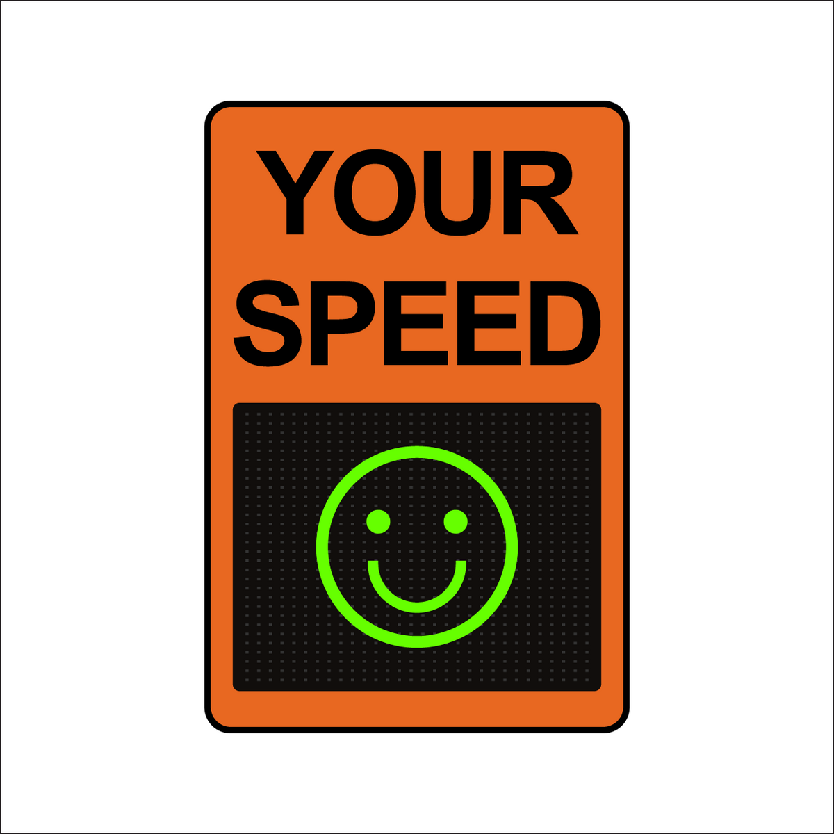 Winstar 15A-M Digital Radar Speed Sign 28&quot; x 33&quot; (26.5&quot; Matrix LED Display)