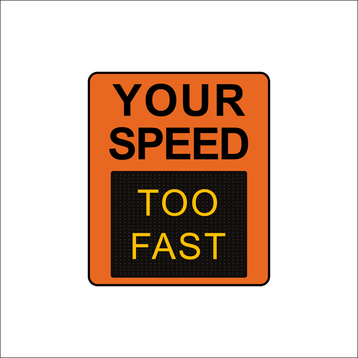Winstar 15A-M Digital Radar Speed Sign 28&quot; x 33&quot; (26.5&quot; Matrix LED Display)