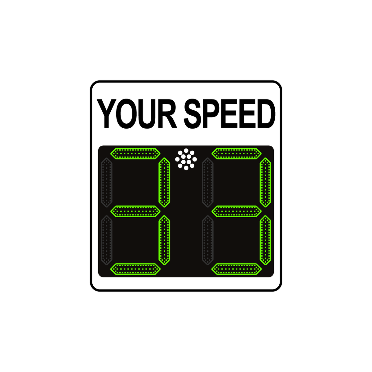 Winstar 11A Digital Radar Speed Sign 21&quot; x 23&quot; (20&quot; LED Display)