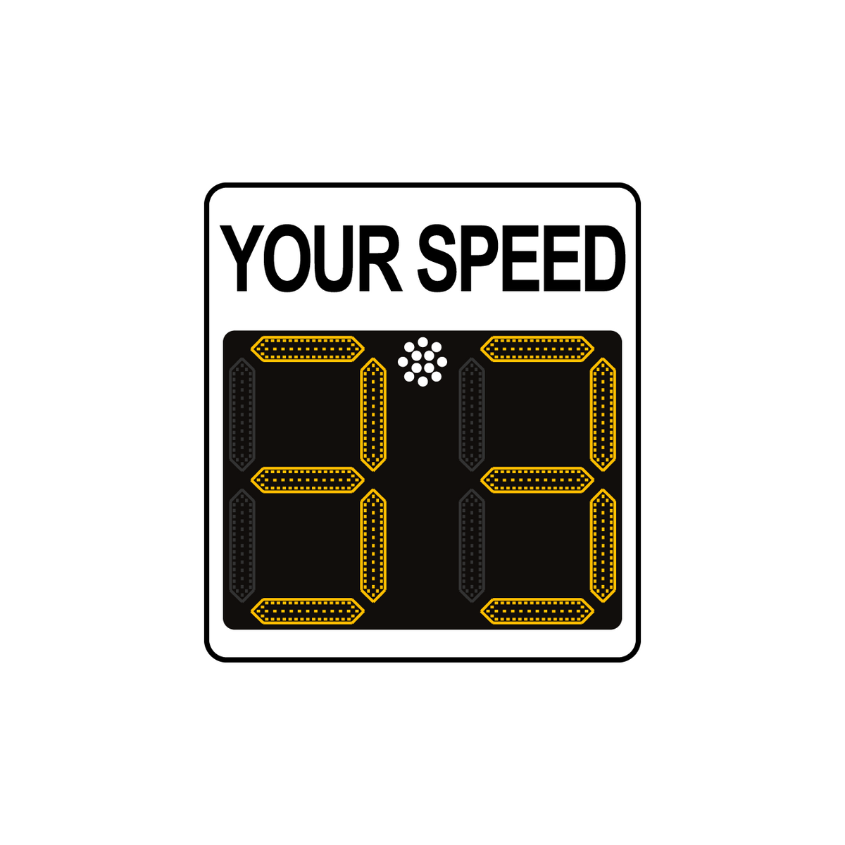 Winstar 11A Digital Radar Speed Sign 21&quot; x 23&quot; (20&quot; LED Display)