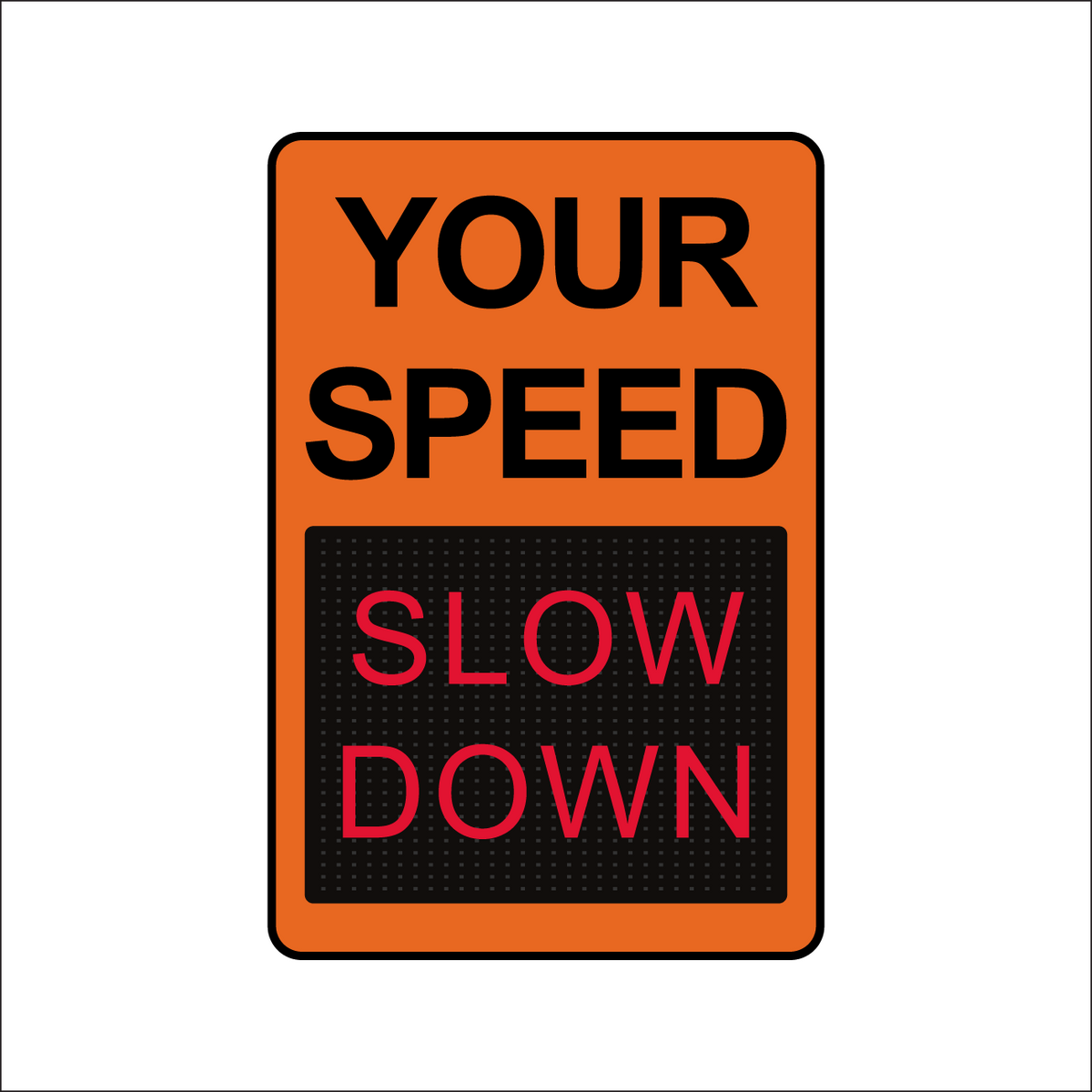 Winstar 15M Digital Radar Speed Sign 24&quot; x 36&quot; (26.5&quot; Matrix LED Display)