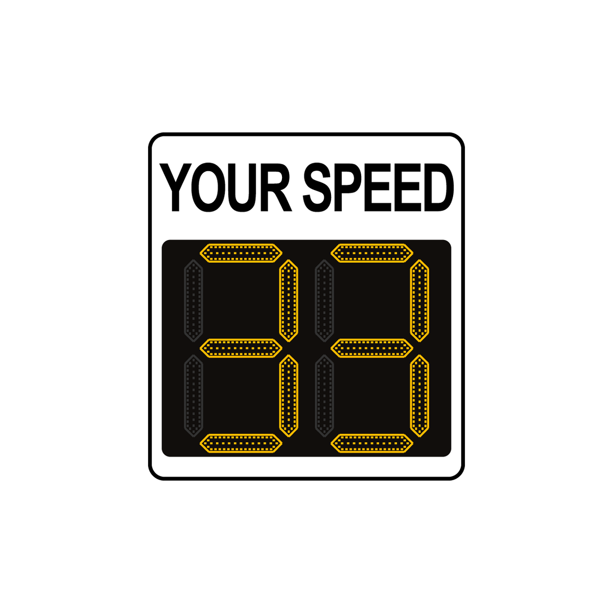 Winstar 11A Digital Radar Speed Sign 21&quot; x 23&quot; (20&quot; LED Display)