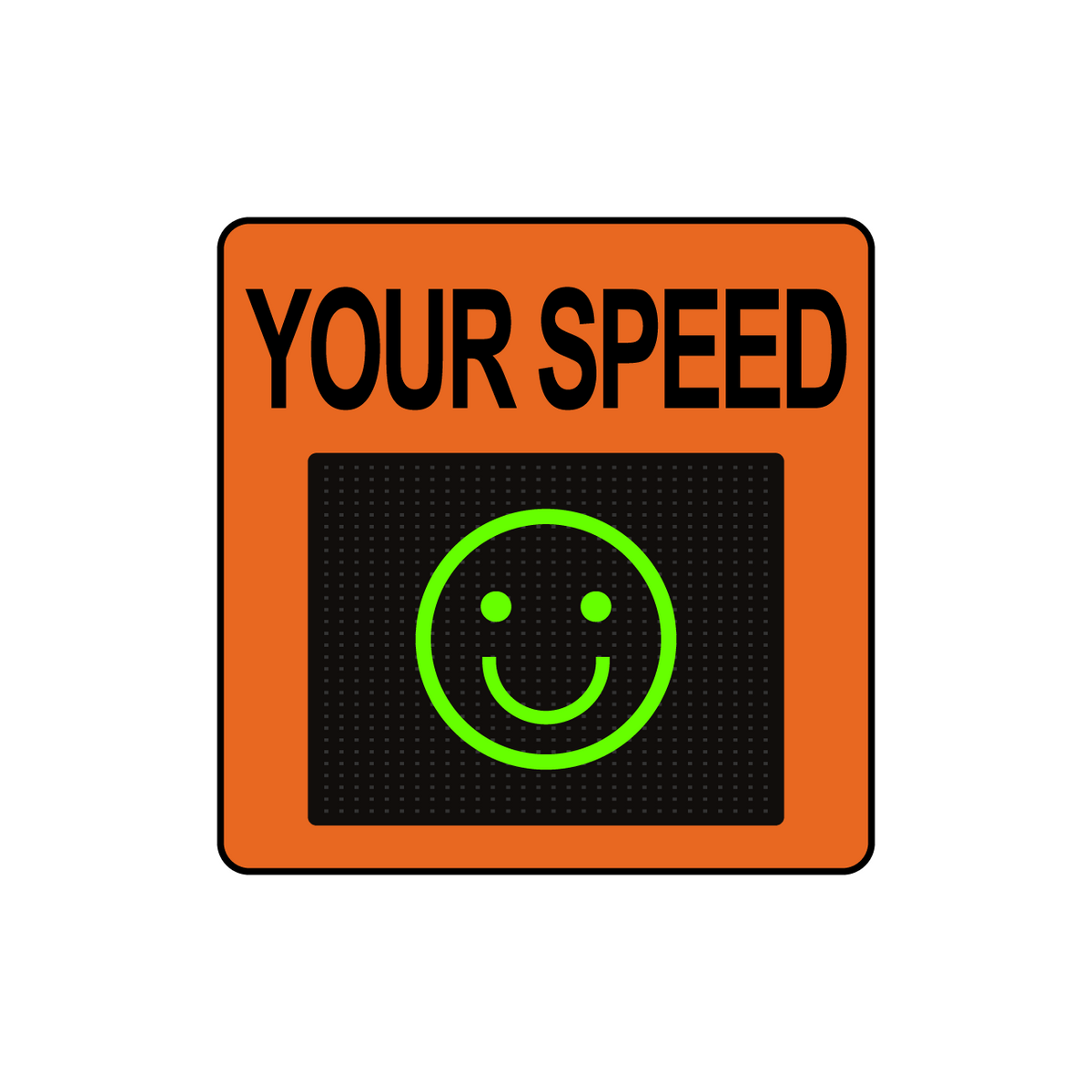 Winstar 11M Digital Radar Speed Sign 23&quot; x 23&quot; (20&quot; Matrix LED Display)