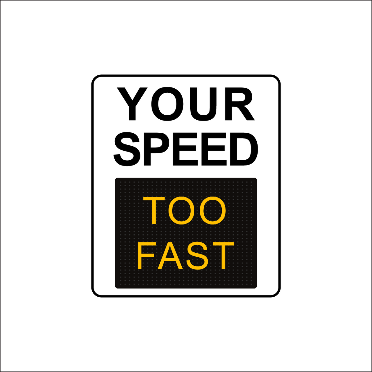 Winstar 15A-M Digital Radar Speed Sign 28&quot; x 33&quot; (26.5&quot; Matrix LED Display)