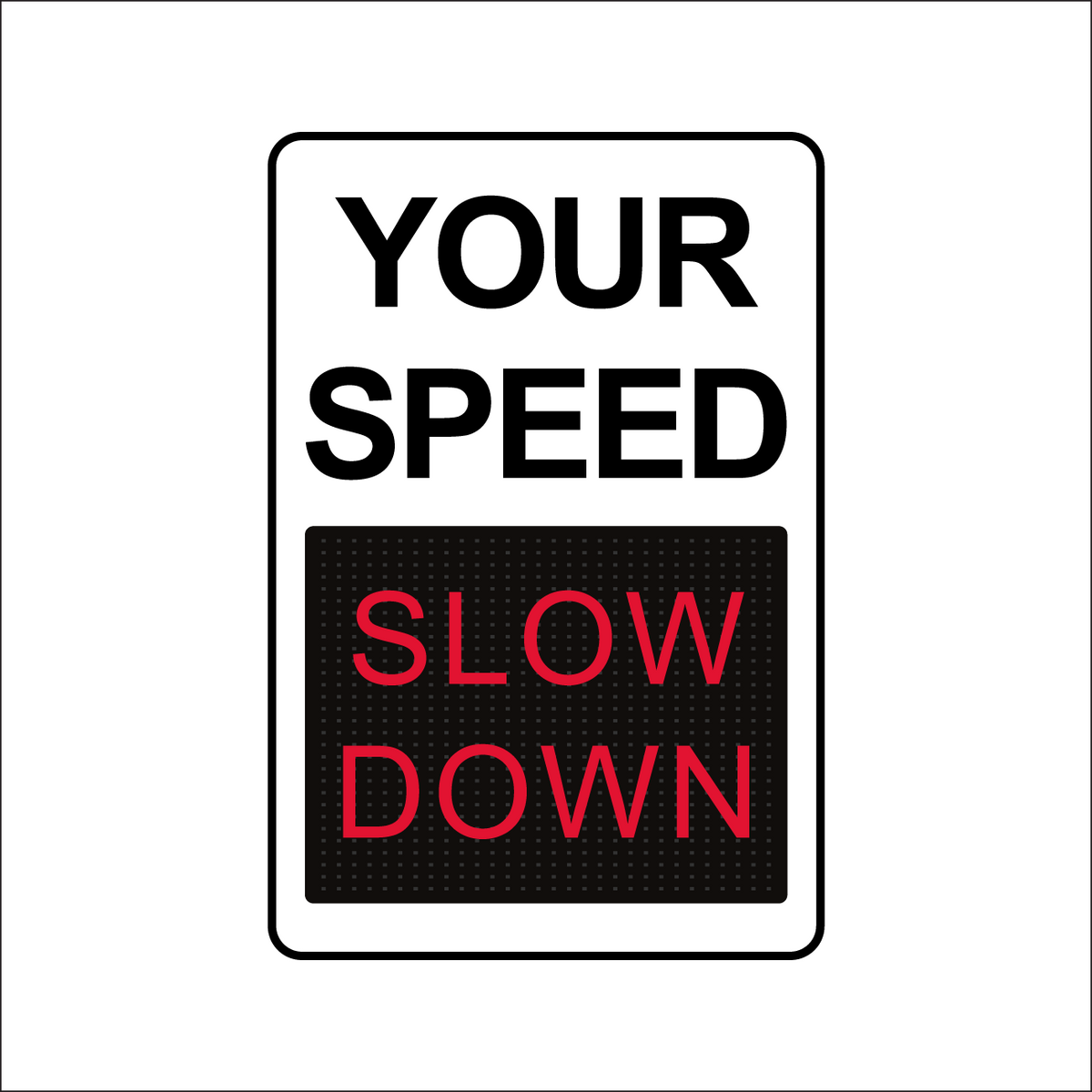 Winstar 15M Digital Radar Speed Sign 24&quot; x 36&quot; (26.5&quot; Matrix LED Display)