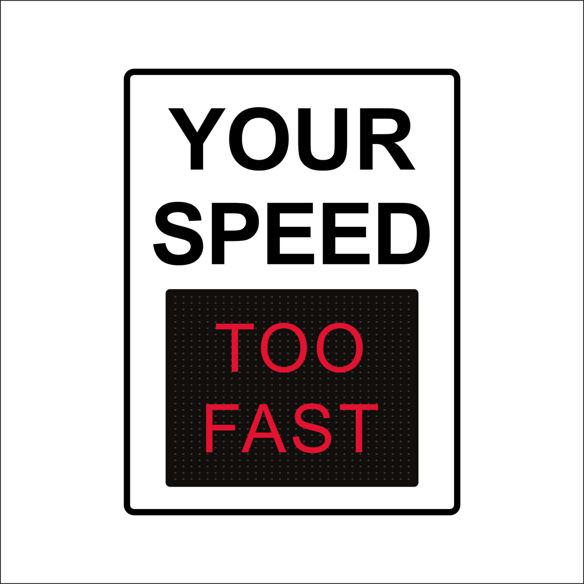 Winstar 18M Digital Radar Speed Sign 36&quot; x 48&quot; (34.5&quot; Matrix LED Display)