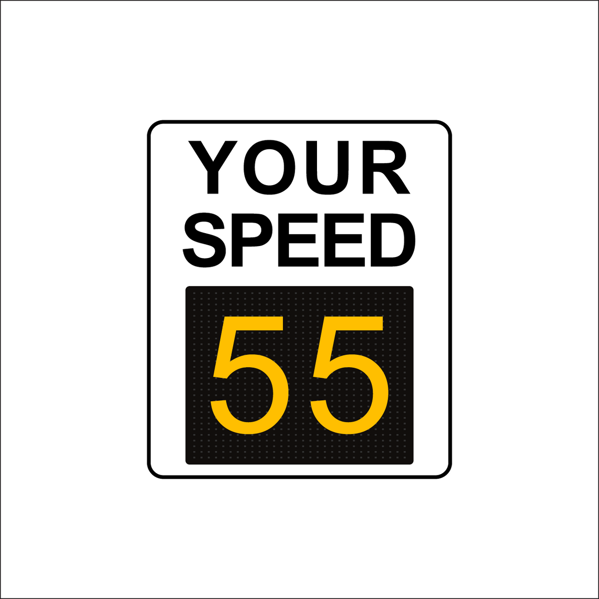 Winstar 15A-M Digital Radar Speed Sign 28&quot; x 33&quot; (26.5&quot; Matrix LED Display)