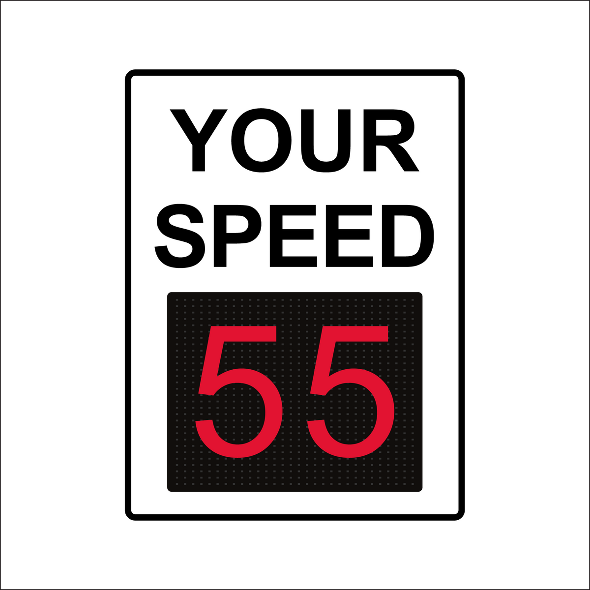 Winstar 18M Digital Radar Speed Sign 36&quot; x 48&quot; (34.5&quot; Matrix LED Display)
