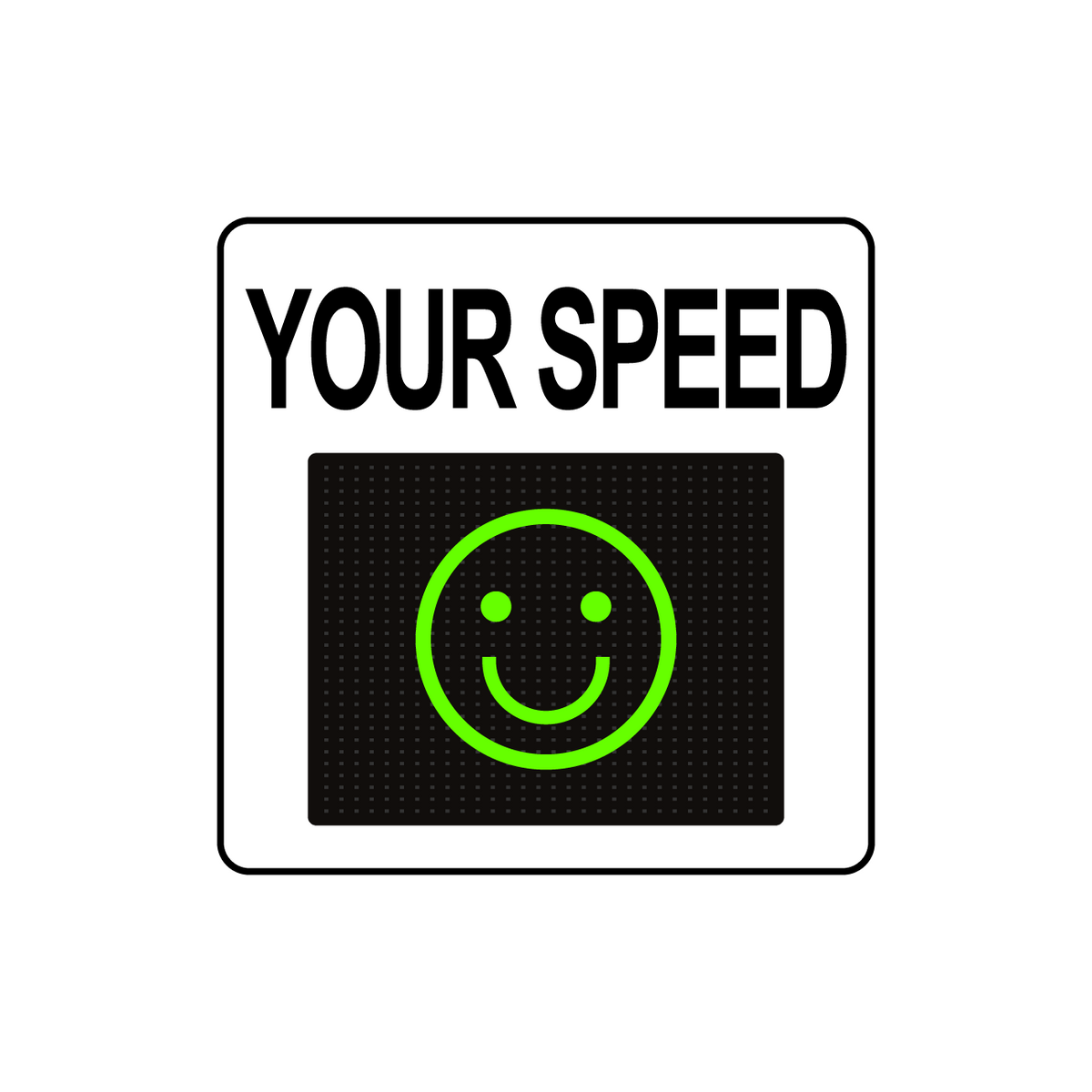 Winstar 11M Digital Radar Speed Sign 23&quot; x 23&quot; (20&quot; Matrix LED Display)