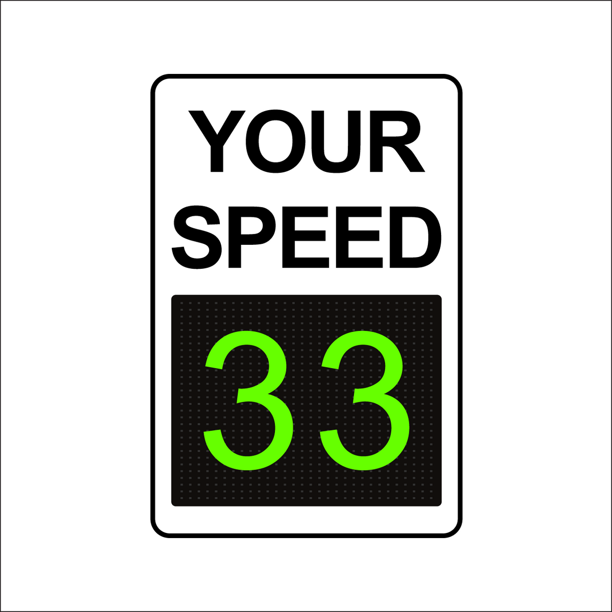 Winstar™ Digital Radar Speed Signs - 26.5&quot; LED Display