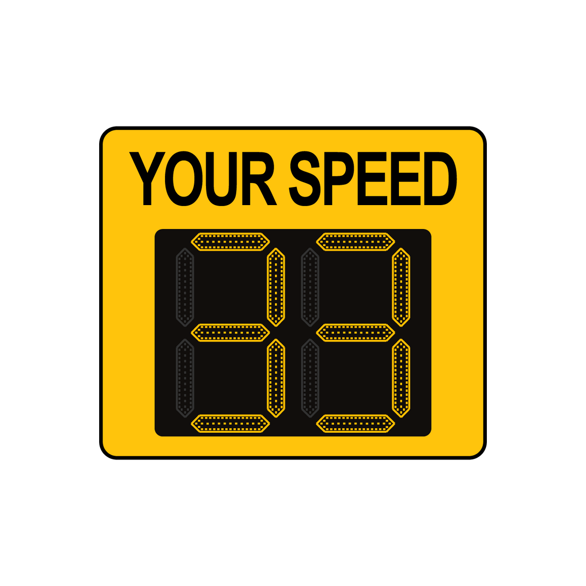 Winstar™ Digital Radar Speed Signs - 26.5&quot; LED Display