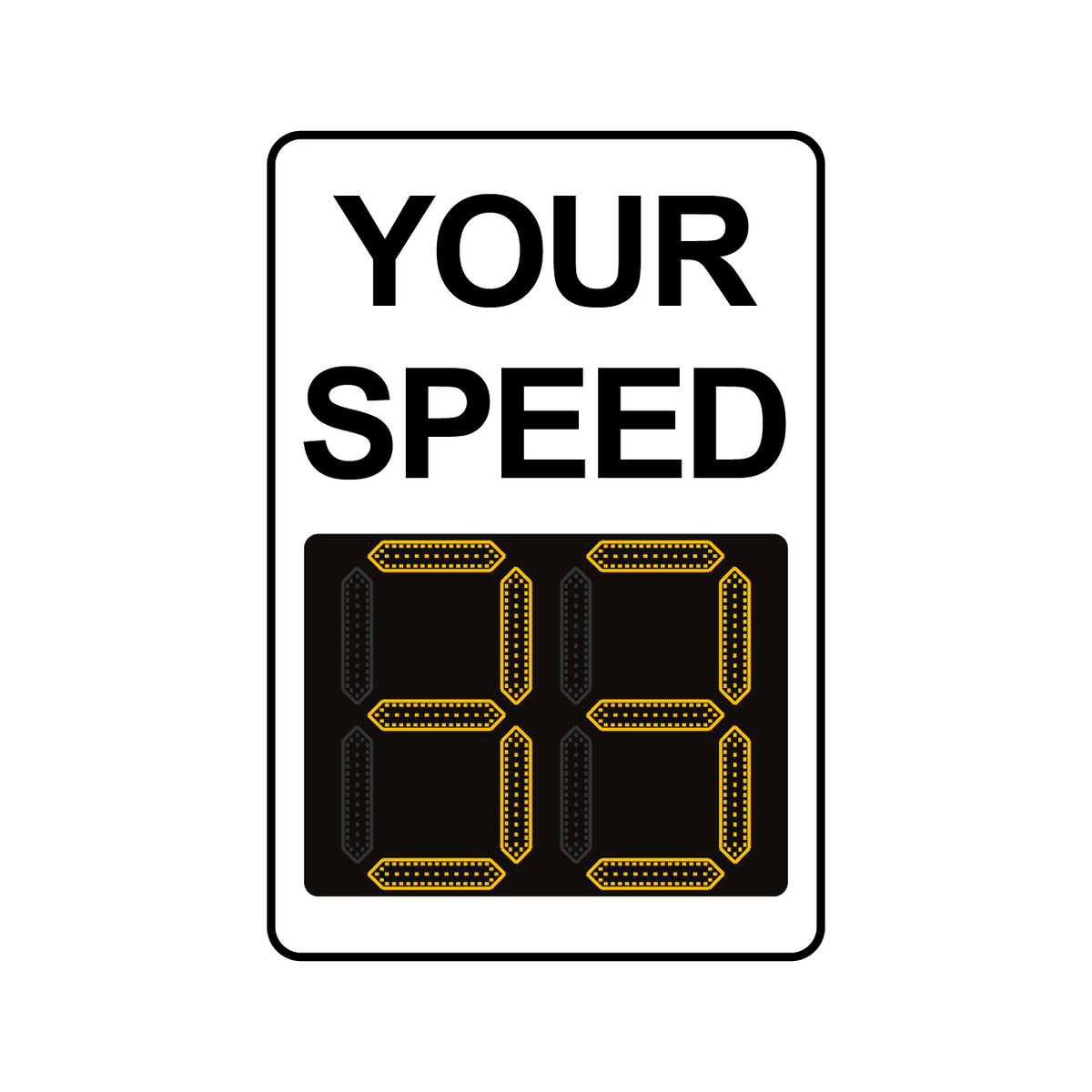 Winstar 15 Digital Radar Speed Sign 24&quot; x 36&quot; (26.5&quot; LED Display)