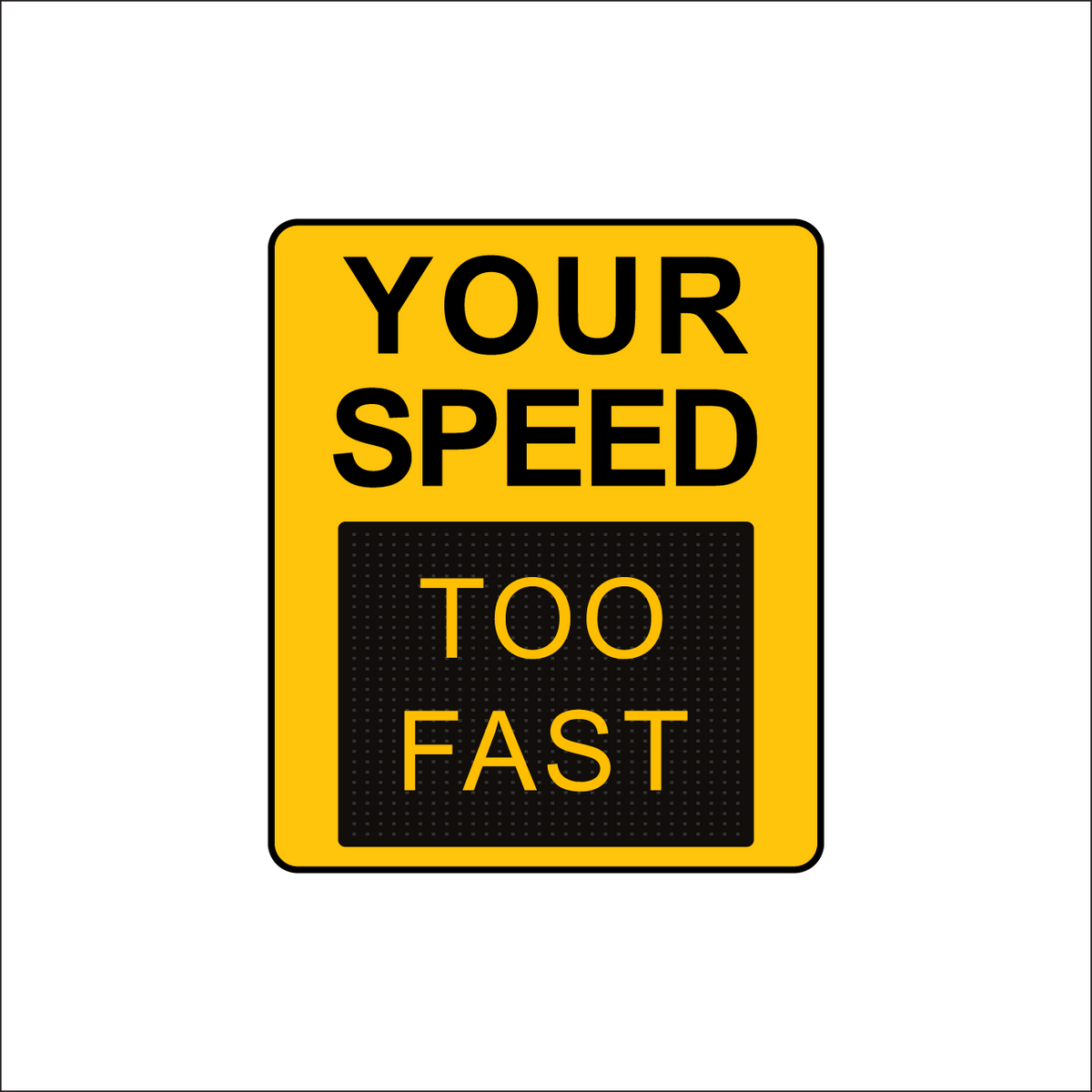 Winstar 15A-M Digital Radar Speed Sign 28&quot; x 33&quot; (26.5&quot; Matrix LED Display)