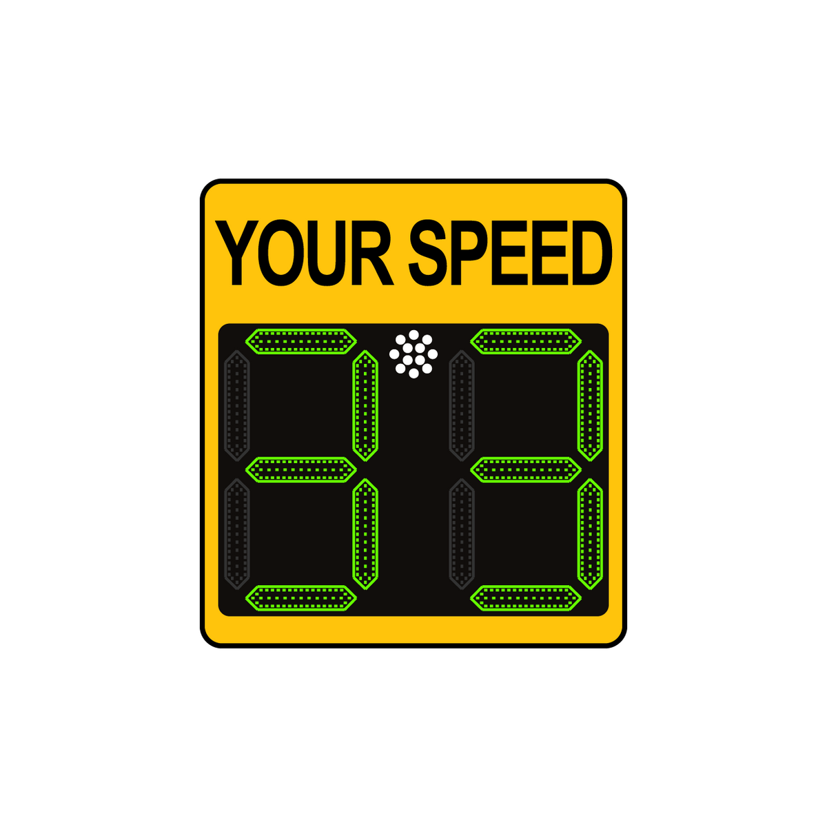Winstar 11A Digital Radar Speed Sign 21&quot; x 23&quot; (20&quot; LED Display)