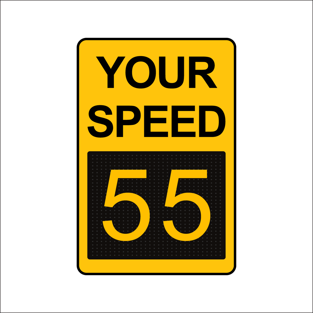 Winstar 15M Digital Radar Speed Sign 24&quot; x 36&quot; (26.5&quot; Matrix LED Display)