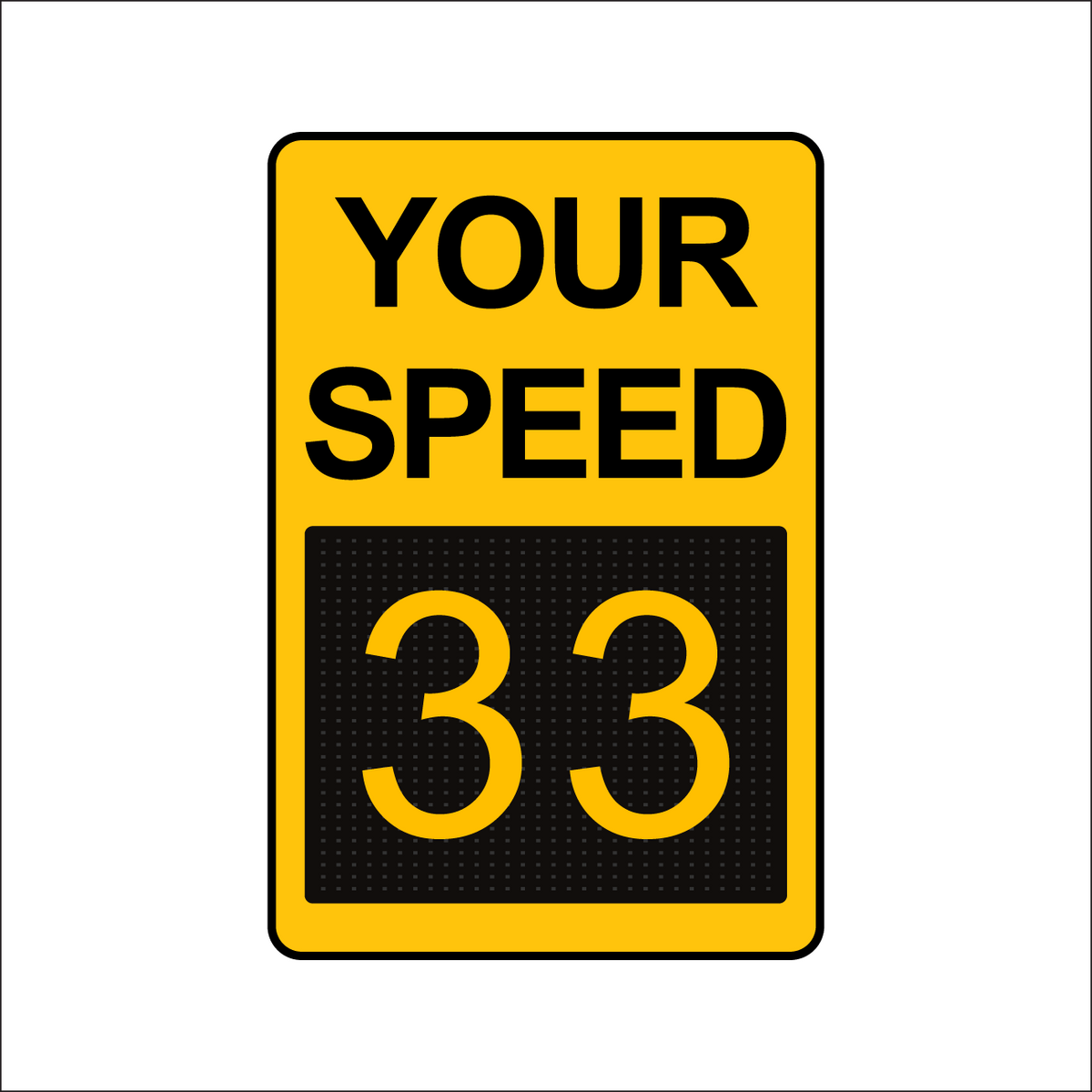 Winstar 15M Digital Radar Speed Sign 24&quot; x 36&quot; (26.5&quot; Matrix LED Display)