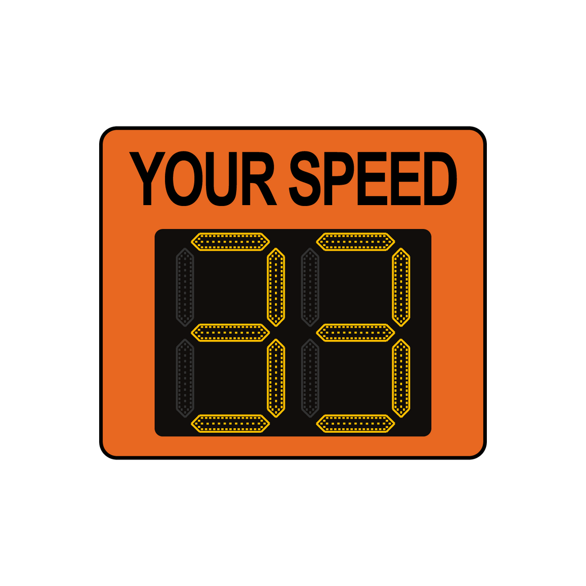 Winstar™ Digital Radar Speed Signs - 26.5&quot; LED Display