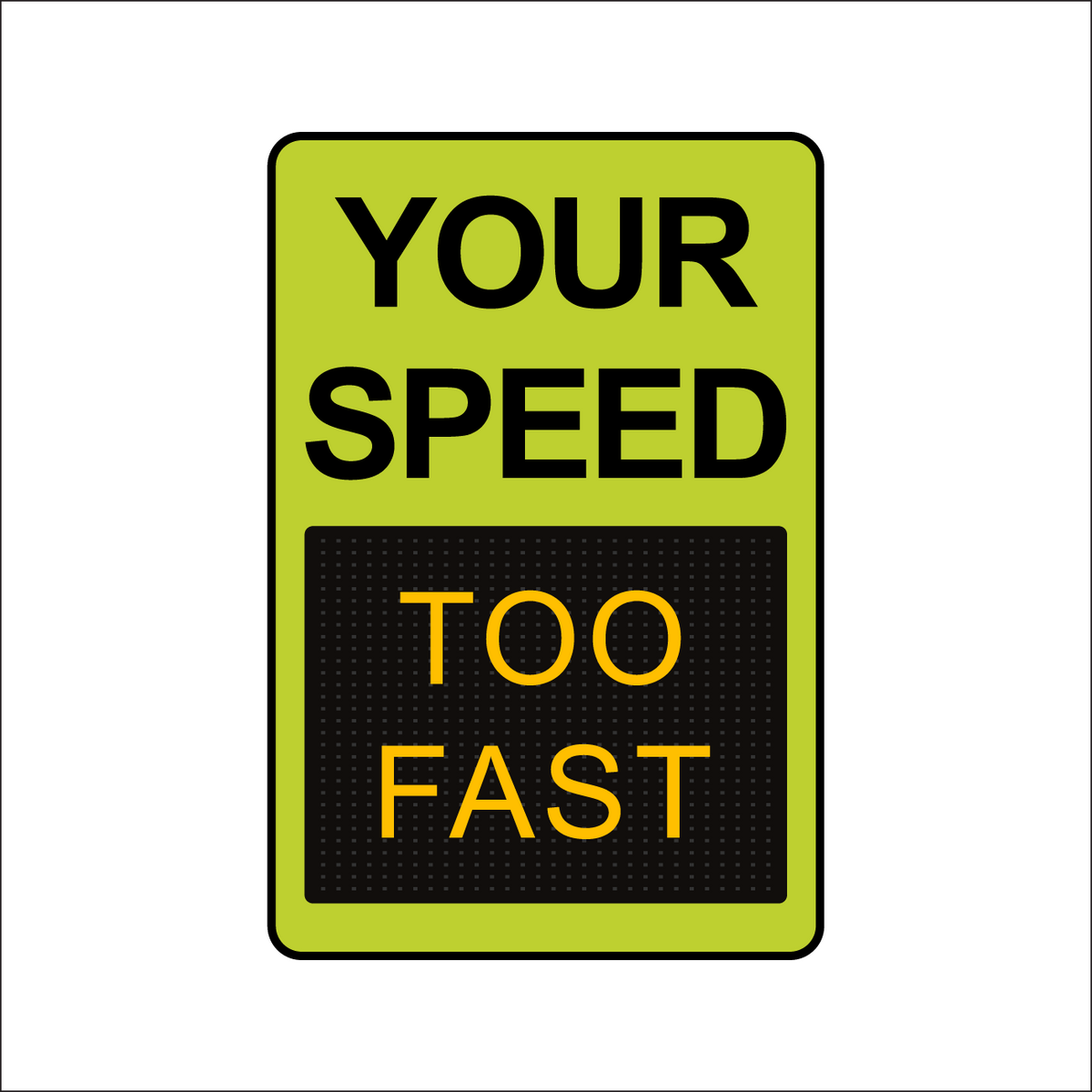 Winstar 15M Digital Radar Speed Sign 24&quot; x 36&quot; (26.5&quot; Matrix LED Display)