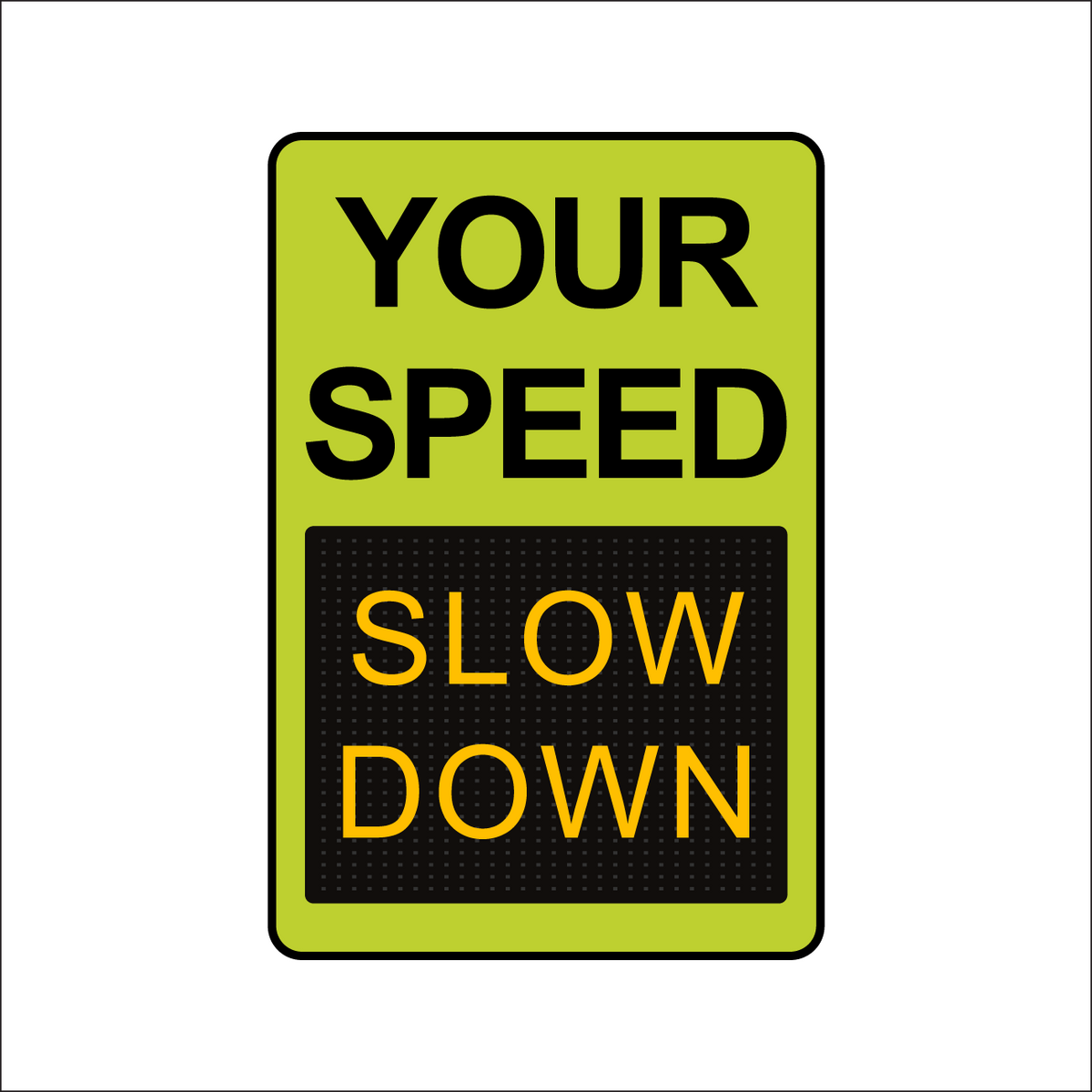 Winstar 15M Digital Radar Speed Sign 24&quot; x 36&quot; (26.5&quot; Matrix LED Display)