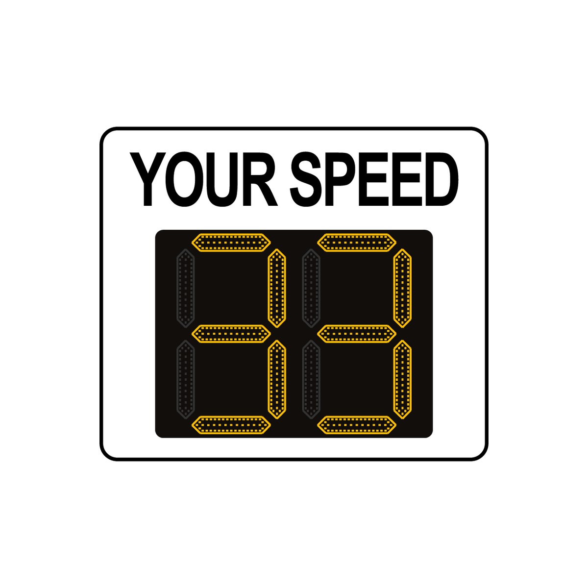 Winstar™ Digital Radar Speed Signs - 26.5&quot; LED Display