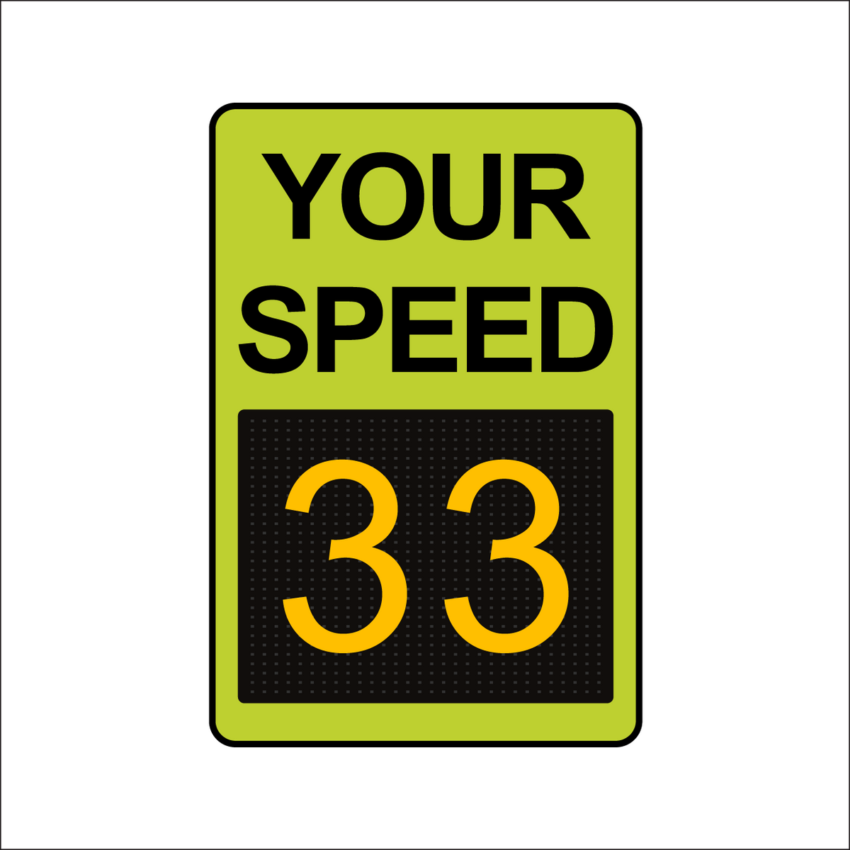 Winstar 15M Digital Radar Speed Sign 24&quot; x 36&quot; (26.5&quot; Matrix LED Display)