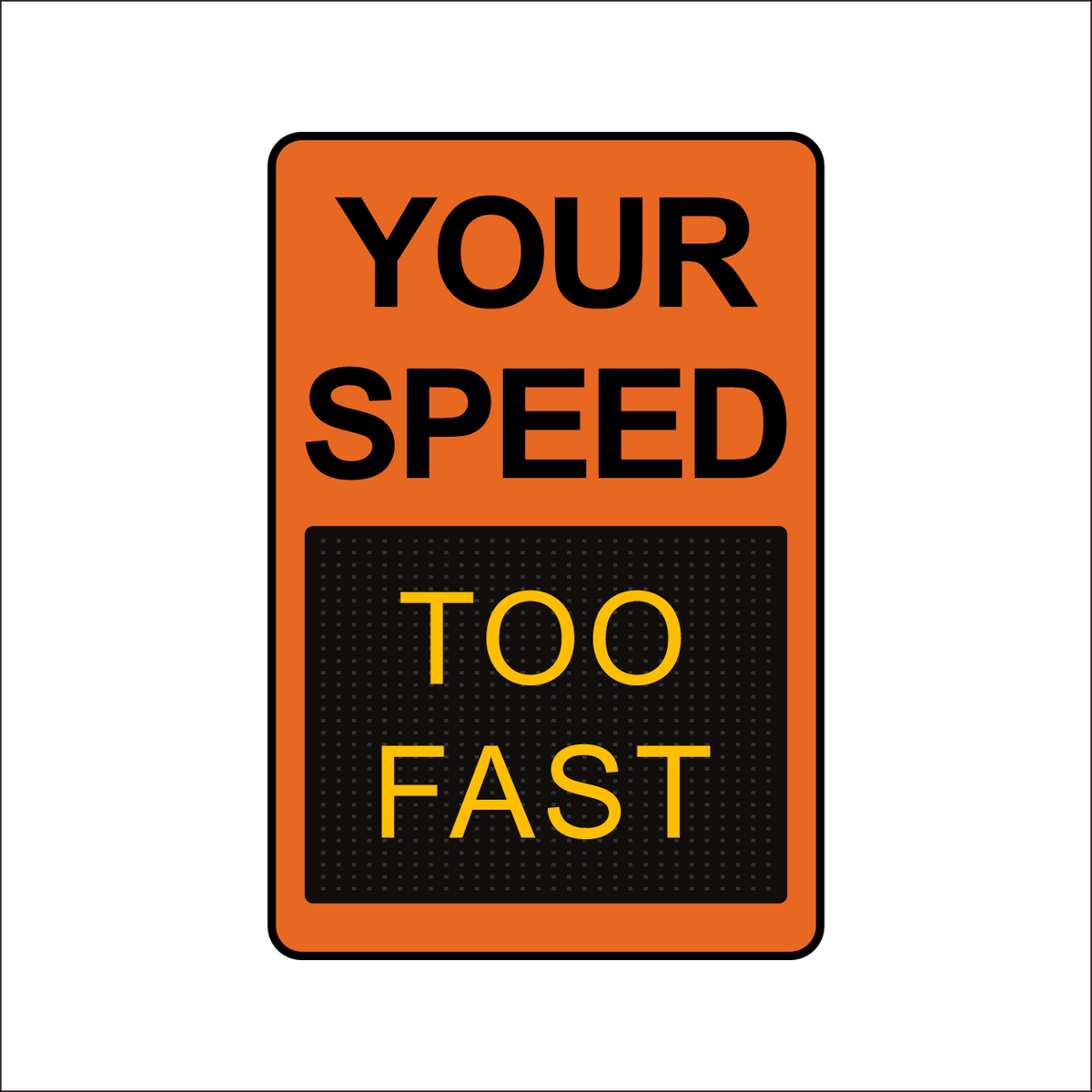 Winstar 15M Digital Radar Speed Sign 24&quot; x 36&quot; (26.5&quot; Matrix LED Display)