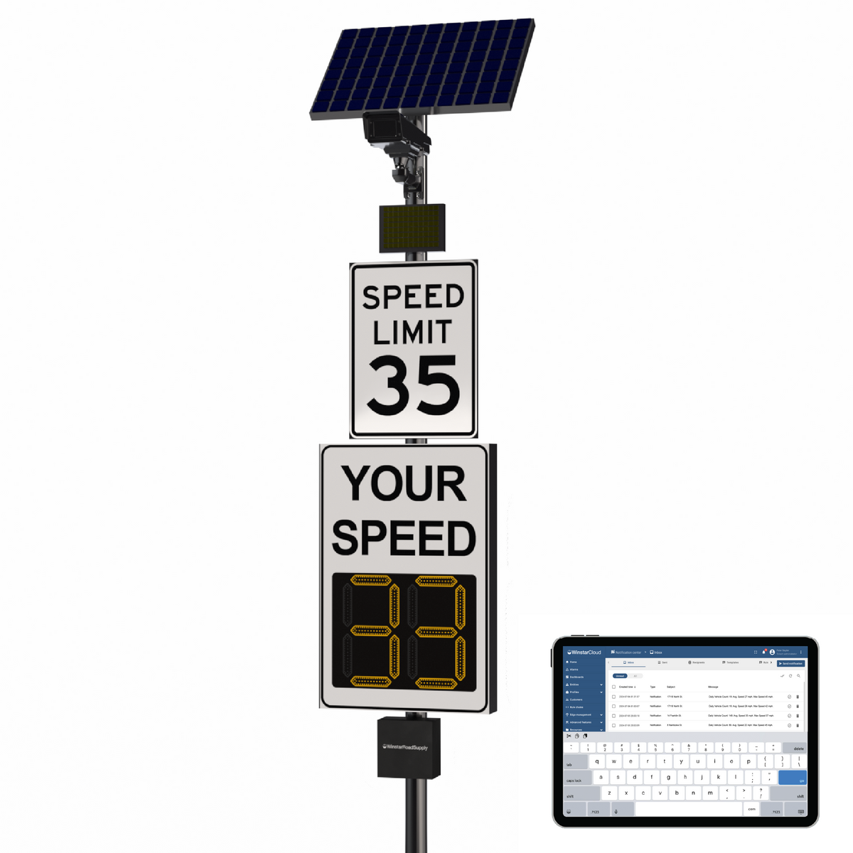 Winstar Community Speed Radar LPR Camera System