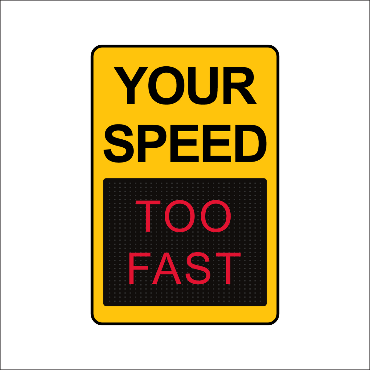 Winstar 15A-M Digital Radar Speed Sign 28&quot; x 33&quot; (26.5&quot; Matrix LED Display)
