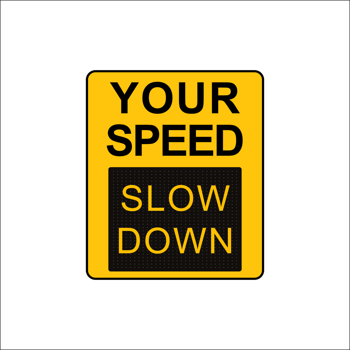 Winstar 15A-M Digital Radar Speed Sign 28&quot; x 33&quot; (26.5&quot; Matrix LED Display)