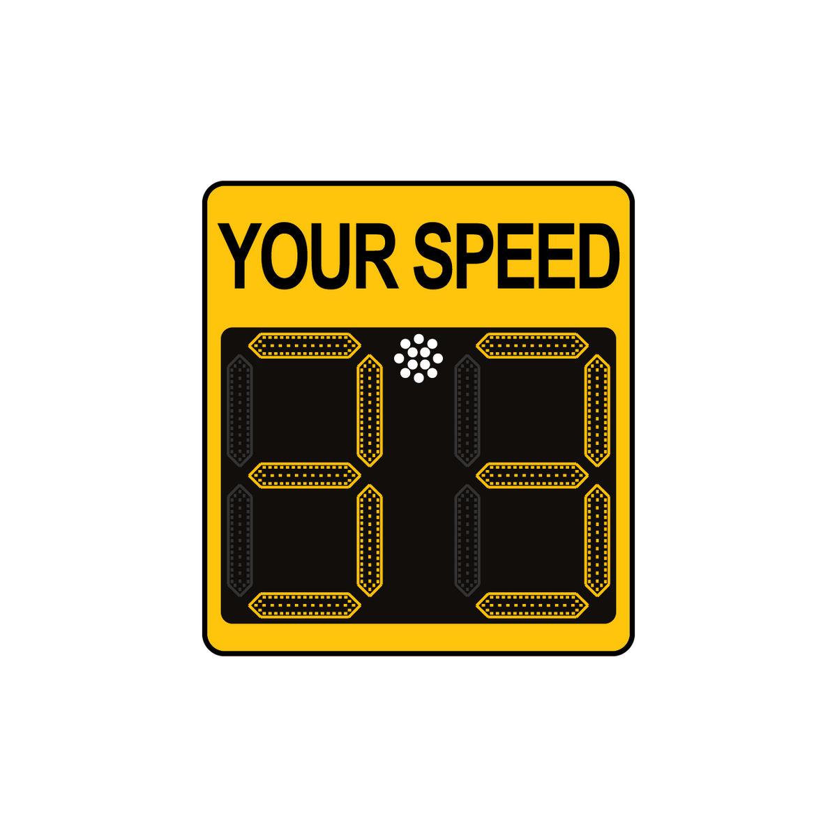 Winstar 11A Digital Radar Speed Sign 21&quot; x 23&quot; (20&quot; LED Display)