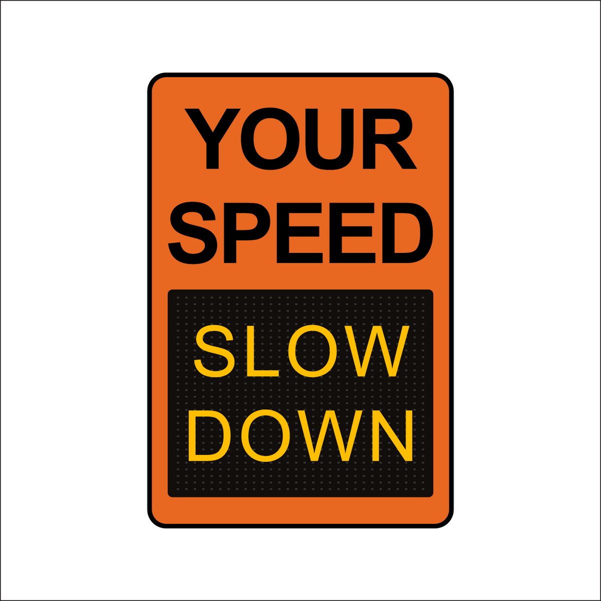 Winstar 15M Digital Radar Speed Sign 24&quot; x 36&quot; (26.5&quot; Matrix LED Display)