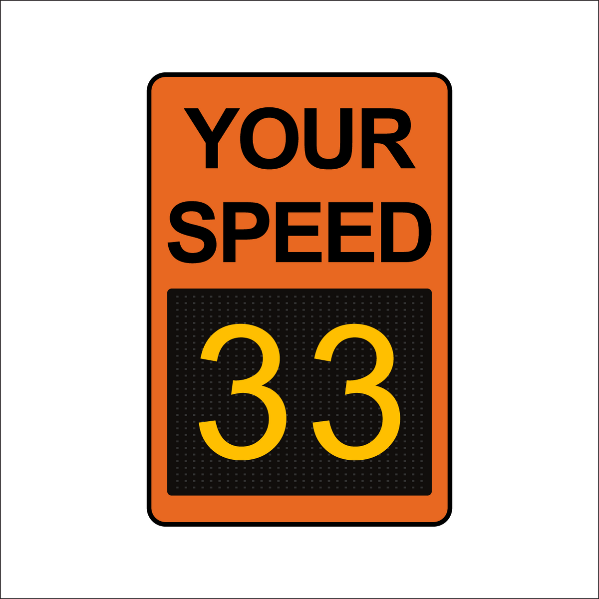 Winstar 15M Digital Radar Speed Sign 24&quot; x 36&quot; (26.5&quot; Matrix LED Display)