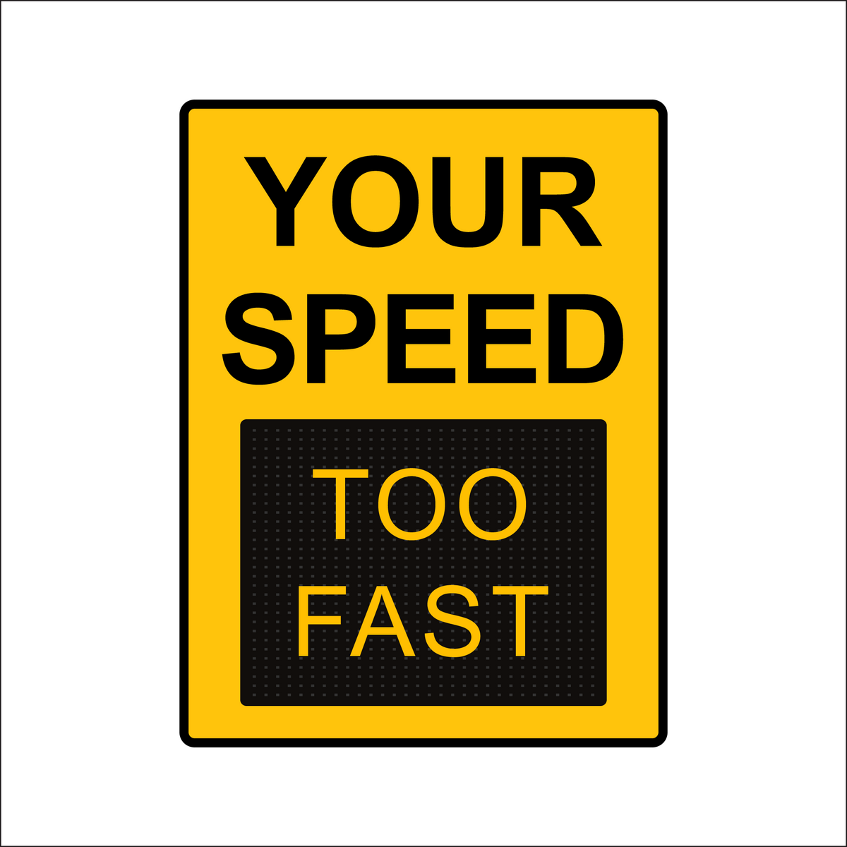 Winstar 18M Digital Radar Speed Sign 36&quot; x 48&quot; (34.5&quot; Matrix LED Display)